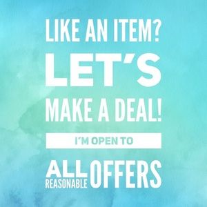 Make an reasonable offer!